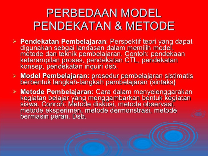 Model model pembelajaran iin