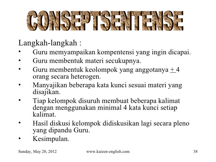 Model model pembelajaran (kaizen-english)