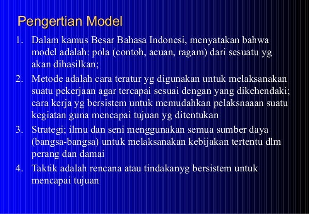 Model model pembelajaran versi 1