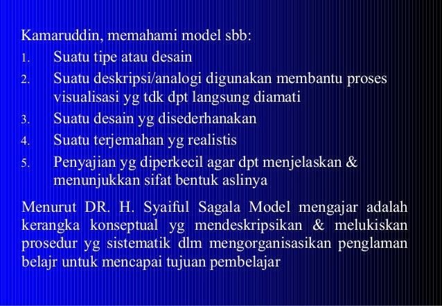 Model model pembelajaran versi 1