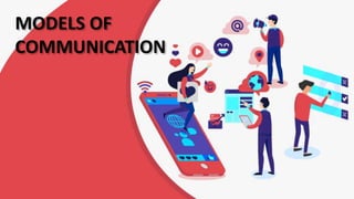 MODELS OF
COMMUNICATION
 