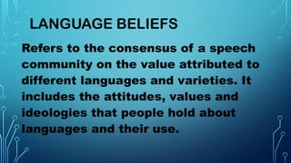 MODEL-OF-LANGUAGE-POLICY That needed in our life for today | PPTX