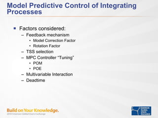 Model Predictive Control For Integrating Processes | PPT