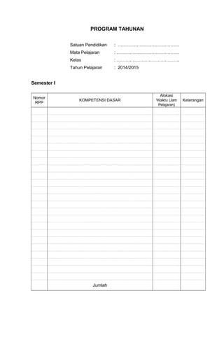 Program Semester K13 Model program-tahunan-dan-semeter-k13 | DOC