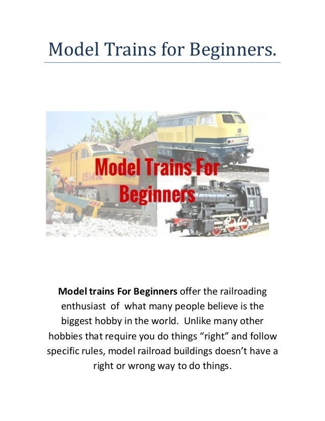 Model Trains For Beginners