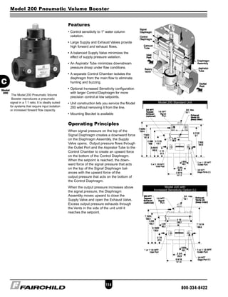 Model 200 Pneumatic Volume Booster
The Model 200 Pneumatic Volume
Booster reproduces a pneumatic
signal in a 1:1 ratio. It...