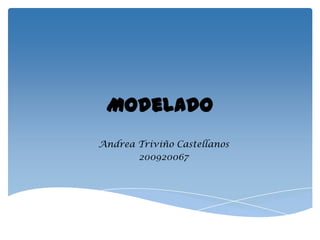 Modelado  Andrea Triviño Castellanos 200920067 