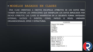 • MODELOS BASADOS EN CLASES
 