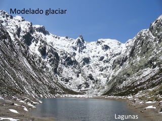 Modelado glaciar
Lagunas
 