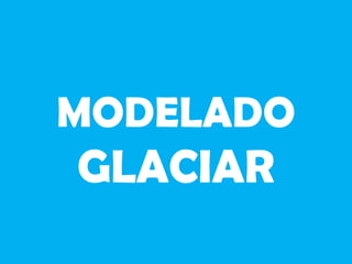 MODELADO
GLACIAR
 