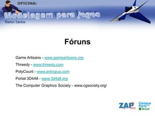 Modelagem 3D de personagens para jogos