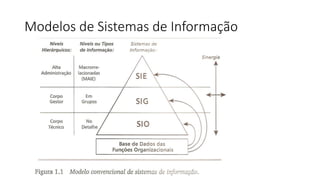 Modelos de Sistemas de Informação
 