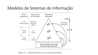Modelos de Sistemas de Informação
 