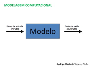 MODELAGEM COMPUTACIONAL
Rodrigo Machado Tavares, Ph.D.
 