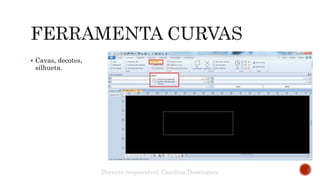  Cavas, decotes,
silhueta.
Docente responsável: Carolina Domingues
 