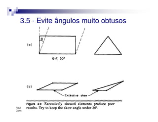 3.5 - Evite ângulos muito obtusos




Raul Pessolani - Métodos
Computacionais - UFF
 