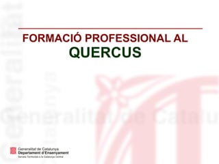 FORMACIÓ PROFESSIONAL AL
QUERCUS
 