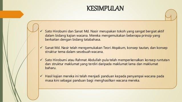 Model Analisis Wacana