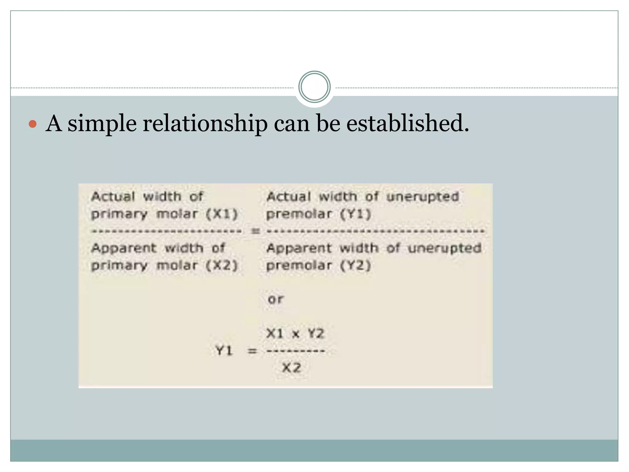  A simple relationship can be established.
 