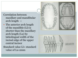 Model analysis in orthodontics | PPTX