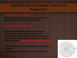 Model Teori Atom Rutherford Model atom karya Nur Rohman Arifin | PPTX