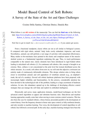 Model-Based Control of Soft Robots and Optimal.pdf