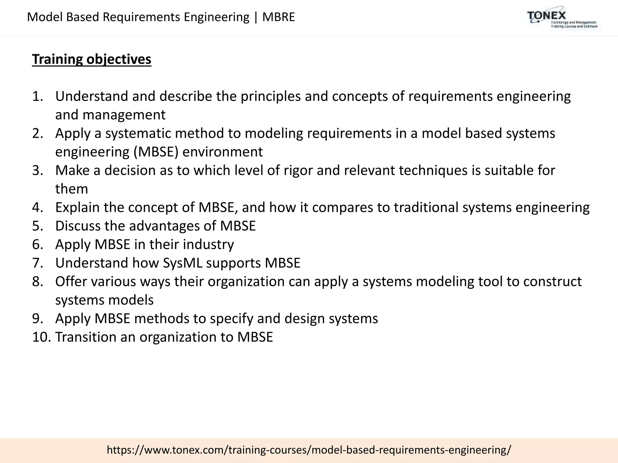 Model Based Requirements Engineering (MBRE) | PPT