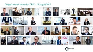 Google’s search results for ‘CEO’ – 14 August 2017
 