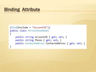 MVC Model Binding | PPTX
