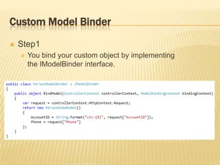 MVC Model Binding | PPTX
