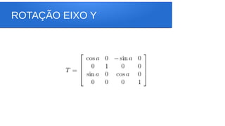 ROTAÇÃO EIXO Y
 