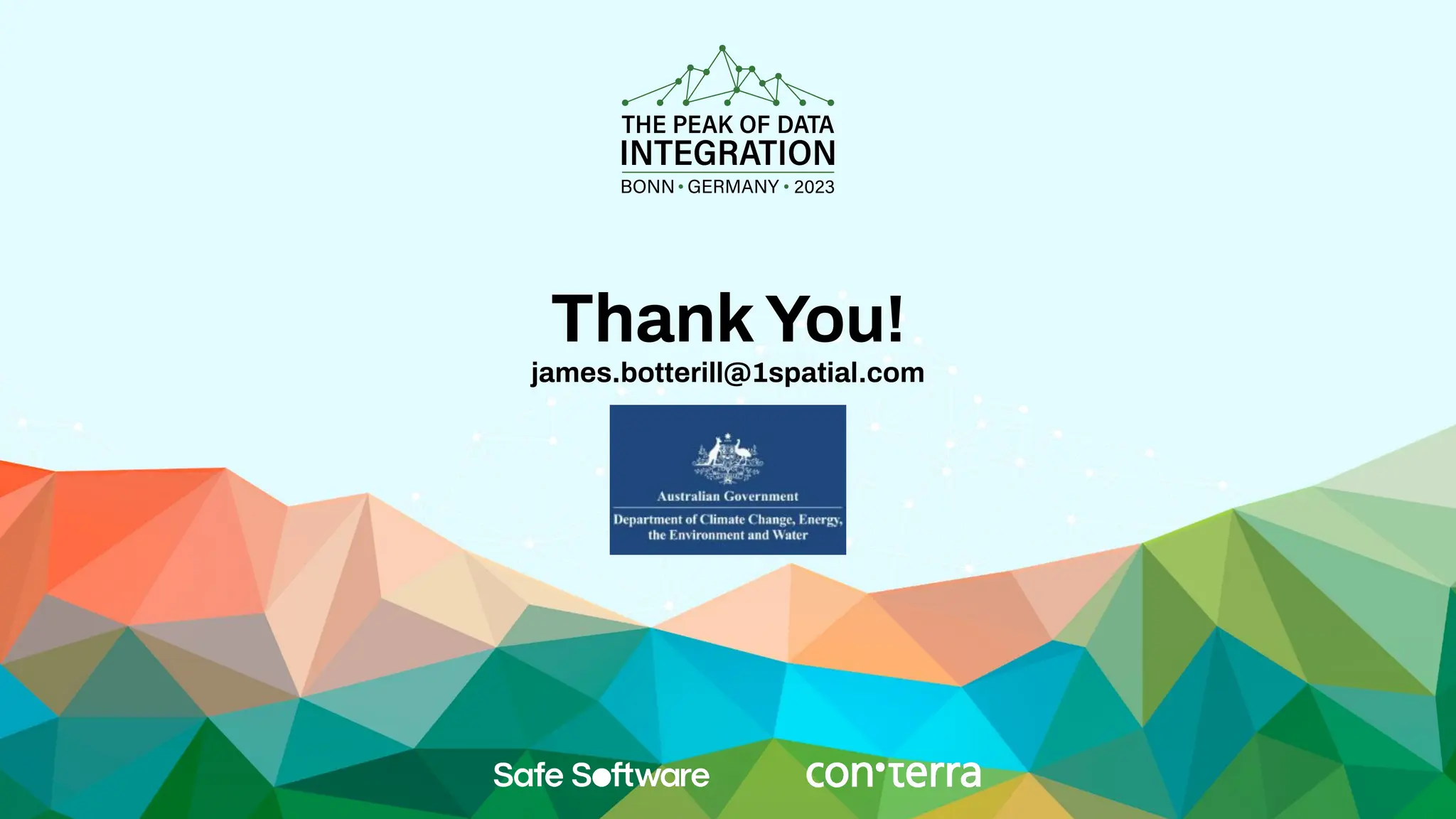ThankYou!
james.botterill@1spatial.com
 
