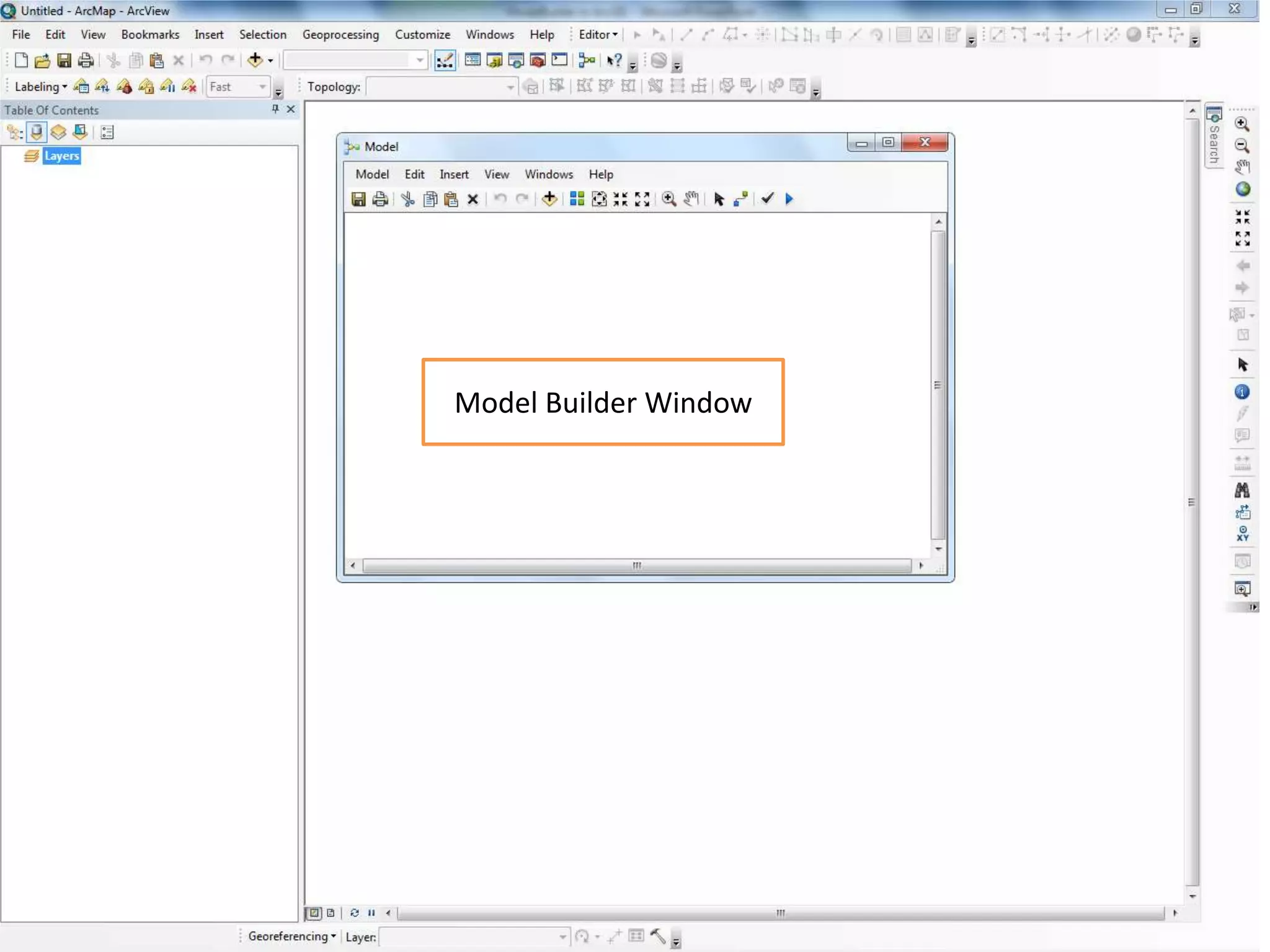 Model Builder Window
 