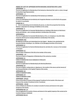 Model bye laws of coop housing society new flatowner type (2 9-14) | PDF