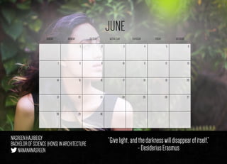 Model calendar project