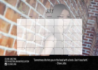 Model calendar project