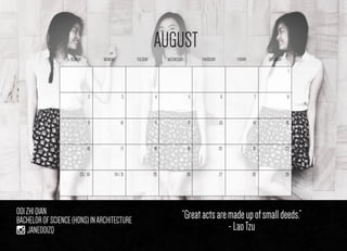 Model calendar project