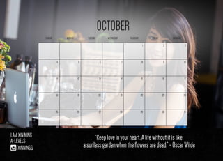 Model calendar project