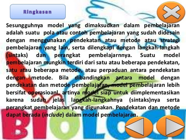 Model dan metode pembelajaran