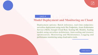 Comprehensive Guide to Cloud-Based ML Model Deployment and Monitoring | PDF