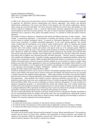 Model development for inclusive education management practical ...