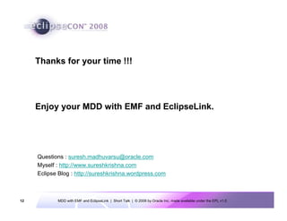 Model Driven Development With Emf And Eclipse Link