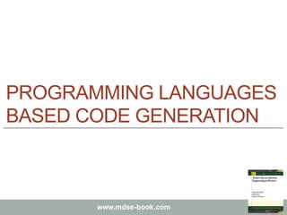 Model driven software engineering in practice book - Chapter 9 - Model ...