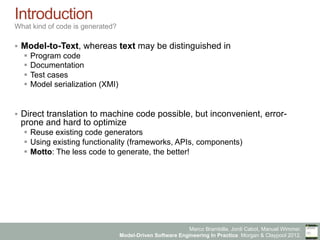 Model driven software engineering in practice book - Chapter 9 - Model ...