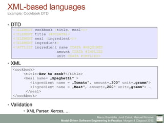 Marco Brambilla, Jordi Cabot, Manuel Wimmer.
Model-Driven Software Engineering In Practice. Morgan & Claypool 2012.
XML-ba...