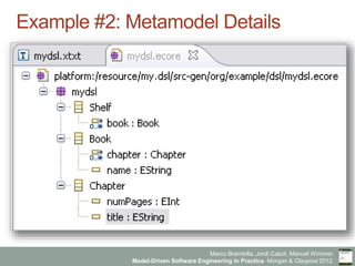 Marco Brambilla, Jordi Cabot, Manuel Wimmer.
Model-Driven Software Engineering In Practice. Morgan & Claypool 2012.
Example #2: Metamodel Details
 