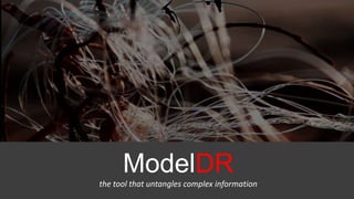 ModelDR
the tool that untangles complex information
 