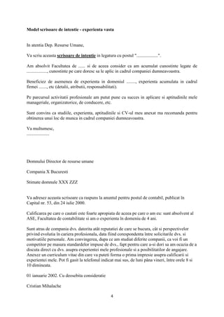 necinstit capcană Distrugere scrisoare de intentie model voluntariat