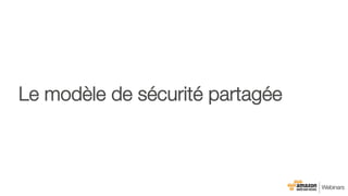 Le modèle de sécurité partagée
 