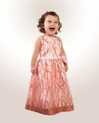Peach Blossom Party Gown
